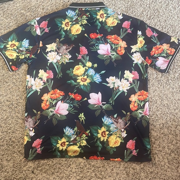 FASHION NOVA MEN FLOAL POLO SHIRT - Picture 5 of 7